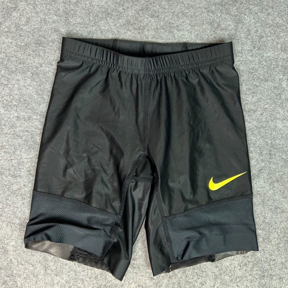 Nike Pants - Nike Women Shorts Extra Small Black Gold Compression Stretch Gym Sports Athletic